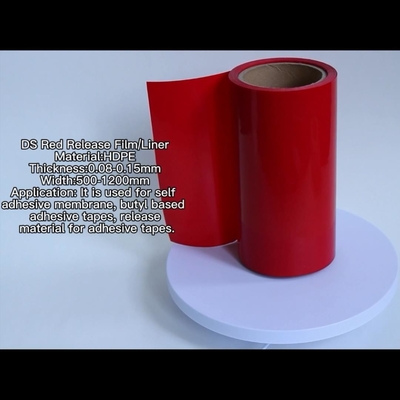 Rode Kleurenhdpe HDPE van de Versiefilm het Silicone bedekte Versievoering voor Schuimbanden met een laag