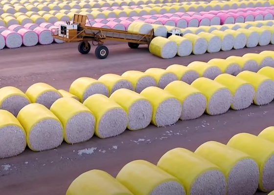 Dimensionele 70um gele HDPE-folie voor katoenplukker CP770