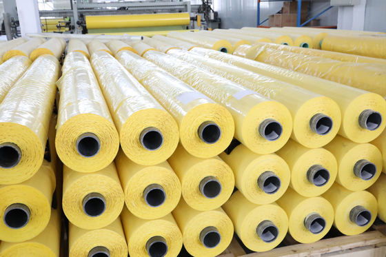 Dimensionele 70um gele HDPE-folie voor katoenplukker CP770