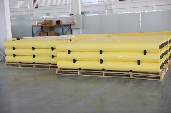Dimensionele 70um gele HDPE-folie voor katoenplukker CP770