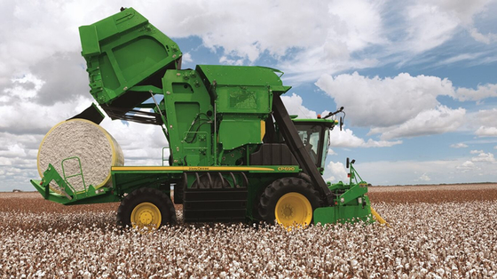 Dimensionele 70um gele HDPE-folie voor katoenplukker CP770