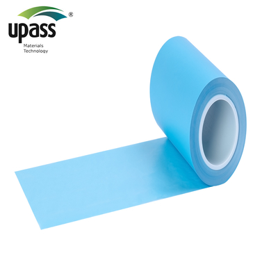 Blauwe PE siliconen release film voor aluminium tape rol