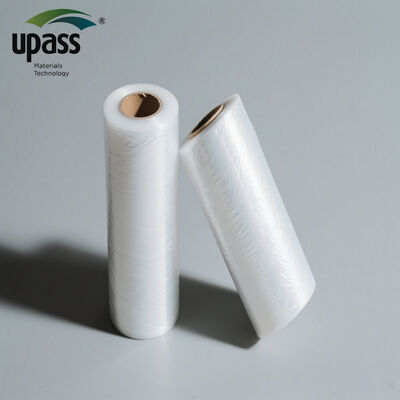 Food Grade LLDPE Waterproof Supermarket Pallet Wrap Stretch Film Soft Roll Cast PE Shrink Film Custom Logo Printing Eco-Friendly
