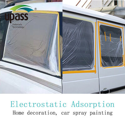 Customizable 50mm Soft PE Plastic Masking Film Waterproof Protective and Paintable for Auto Body Spray Painting 120m Roll