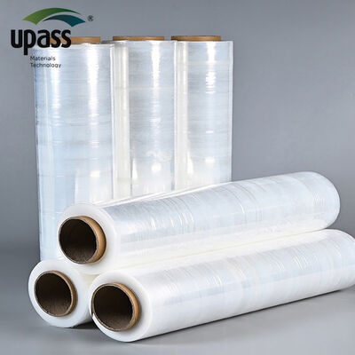 Lightweight Soft Waterproof Casting Stretch Film Roll High Tensile Strength PE Transparent for Lollipops Sandwiches Candies
