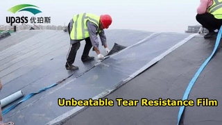 HDPE antislip kruisgelamineerde film met hoge sterkte voor dakonderlaag / waterdicht membraan